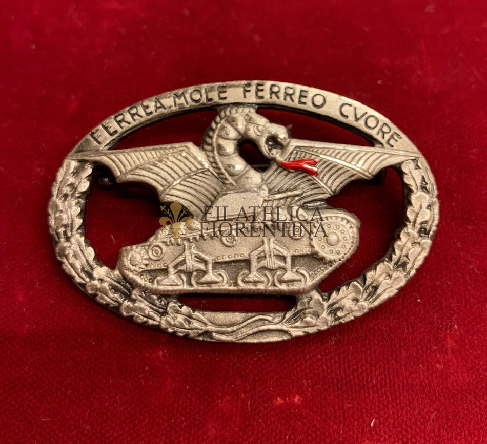 Distintivo Esercito Italiano "Carristi" - FERREA MOLE FERREO CUORE