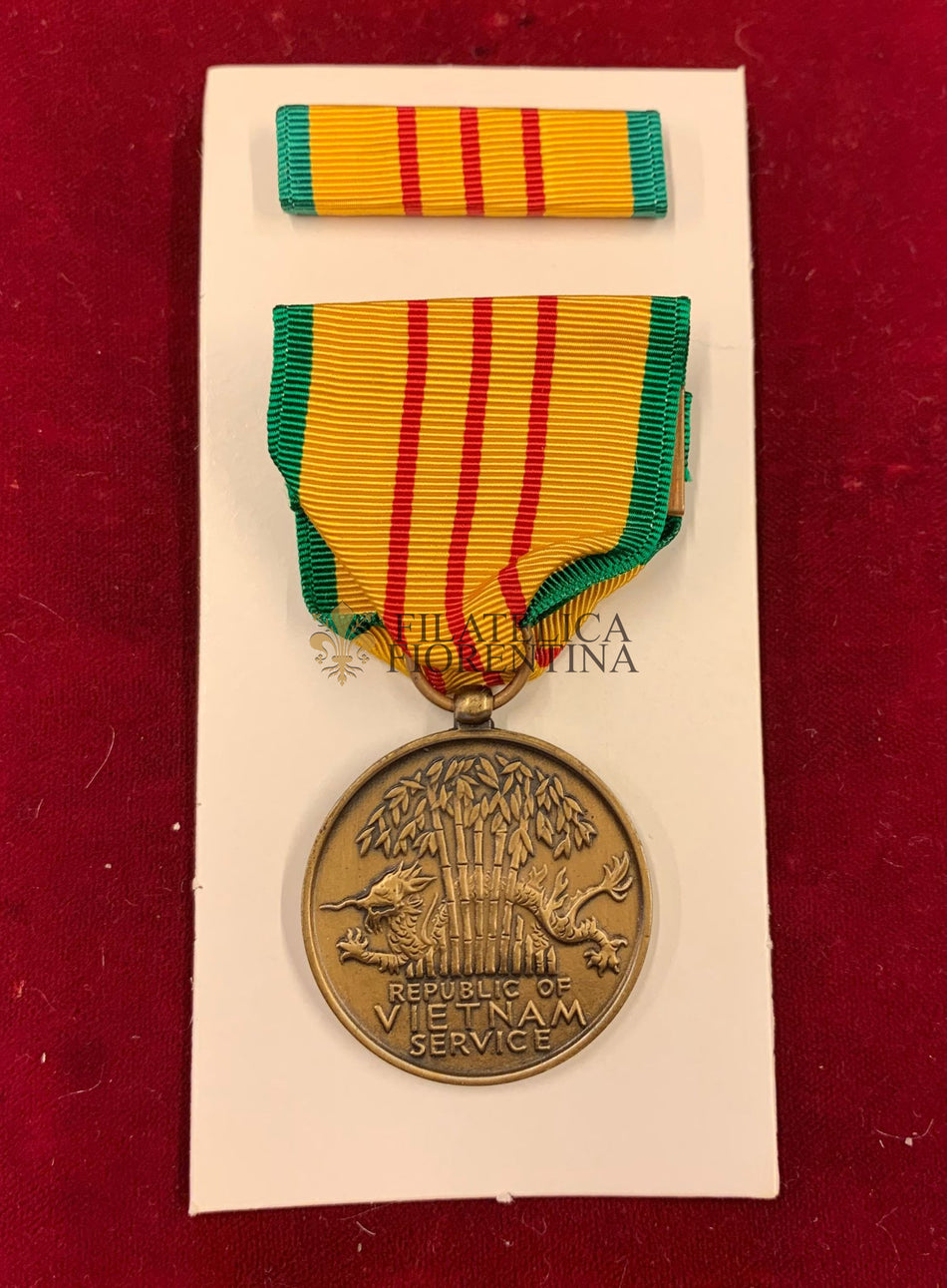 Medaglia U.S.A. "Republic of Vietnam Service" con Nastrino da petto