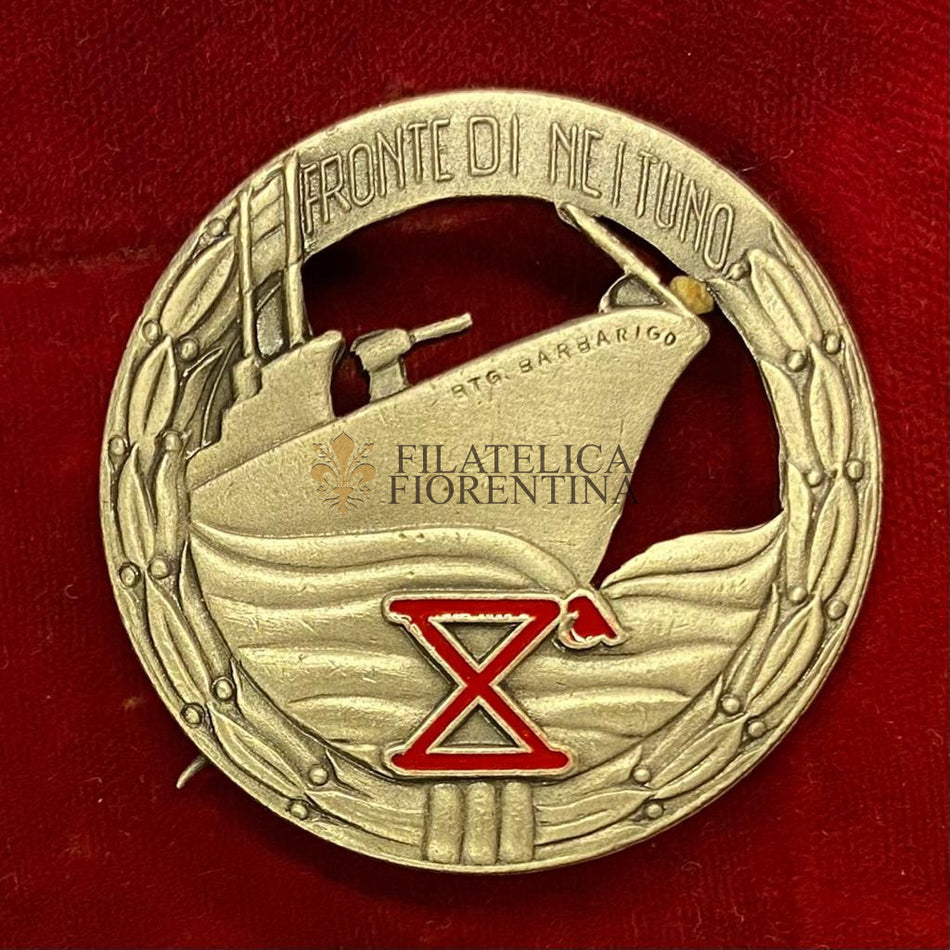 Distintivo in conio del Battaglione Barbarigo della X^ Mas - Fronte di Nettuno
