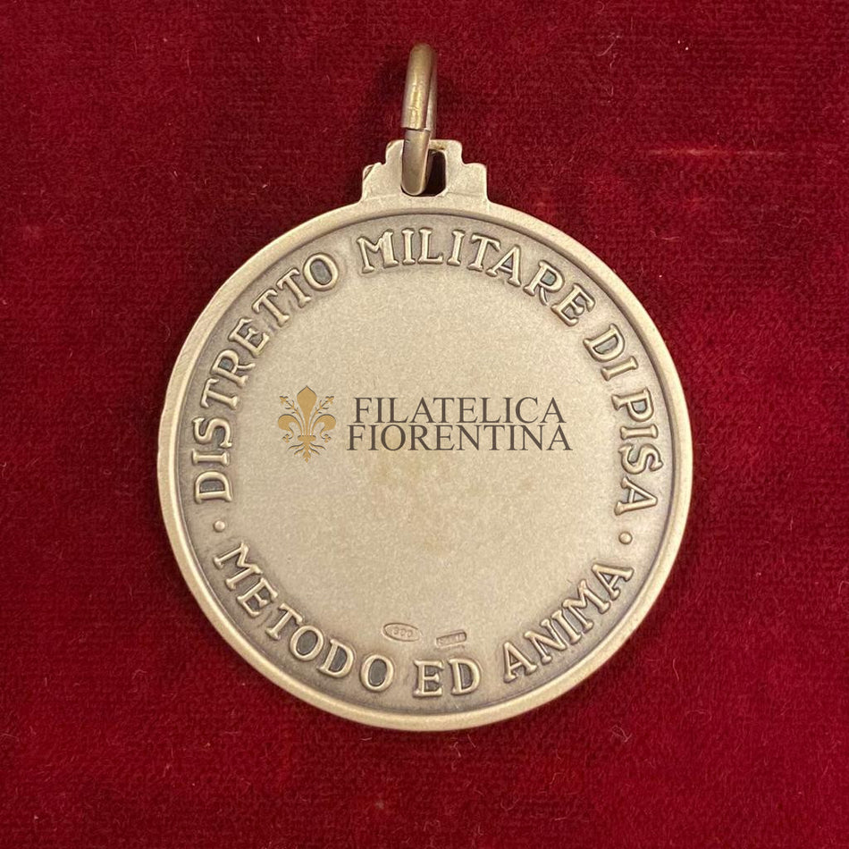 Medaglia in argento 800‰ "Distretto Militare di Pisa" - Esercito Italiano