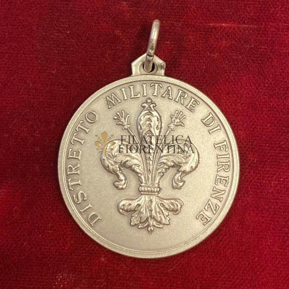 Medaglia in argento 800‰ "Distretto di Firenze - Arezzo e Pistoia" - Esercito Italiano
