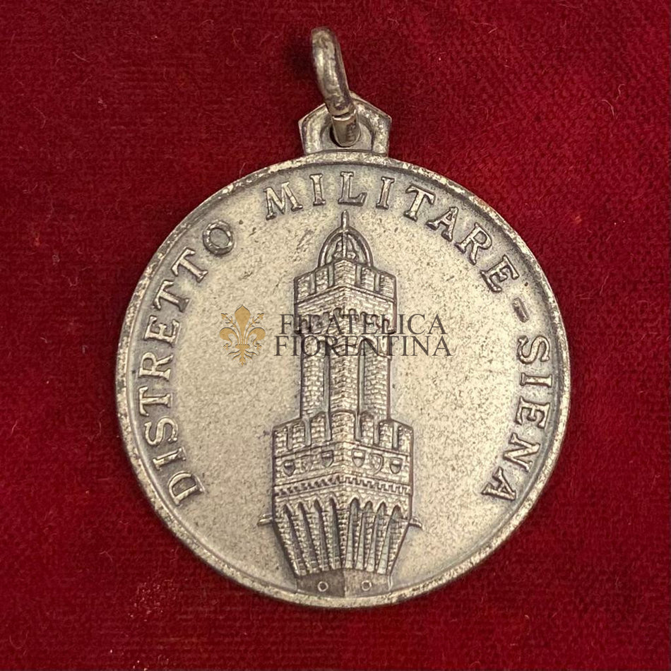 Medaglia in argento 800‰ "Distretto Militare Siena"