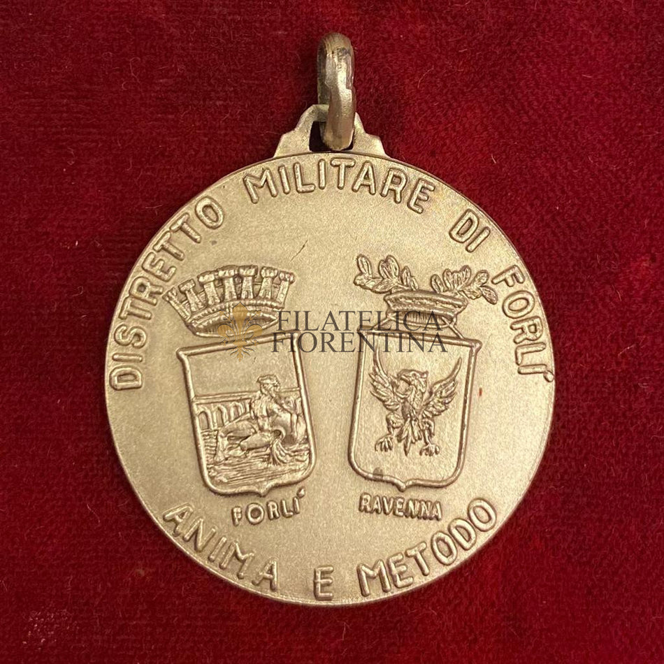 Medaglia in argento 800‰ "Distretto Militare di Forlì" - Esercito Italiano