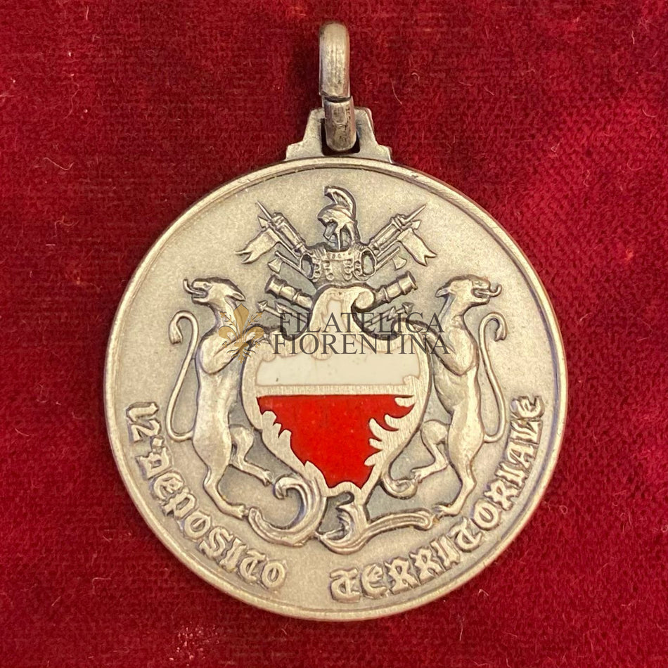 Medaglia in argento 925‰ "12° Deposito Territoriale"