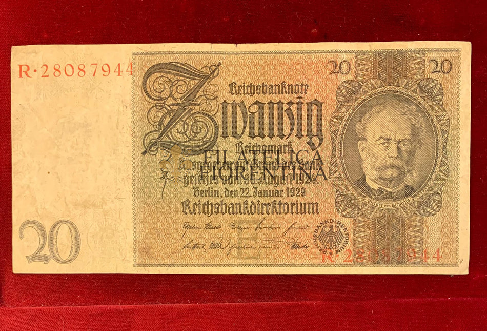 20 reichsmark - Terzo Reich - Germania 1929