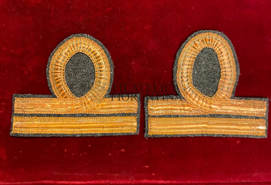 Coppia di gradi da tenente del regio esercito