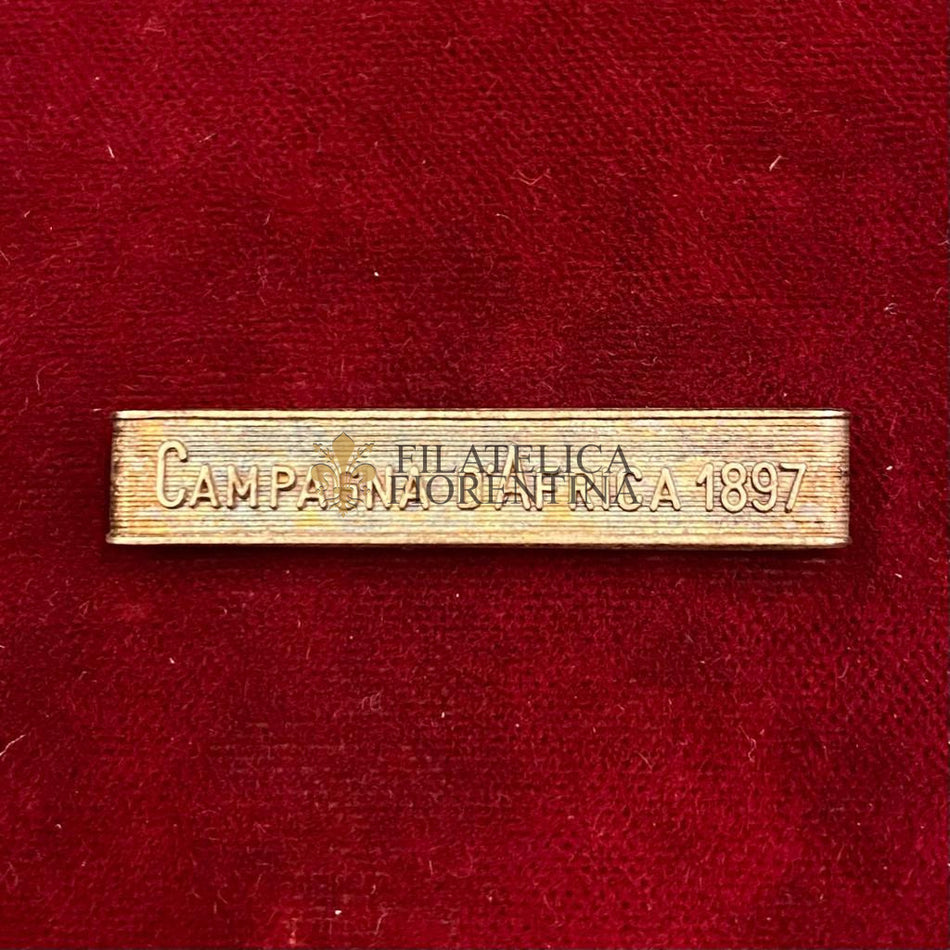Fascetta per medaglia " CAMPAGNA D'AFRICA 1897 "