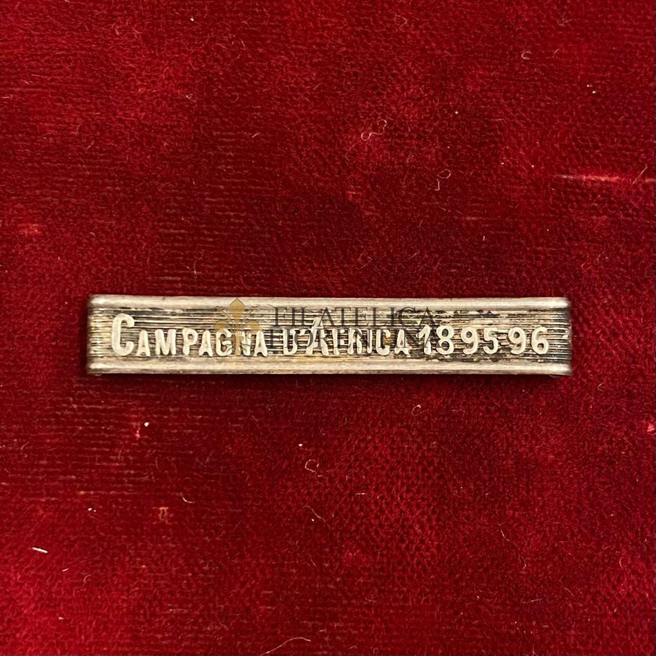 Fascetta per medaglia " CAMPAGNA D'AFRICA 1895 - 96 "
