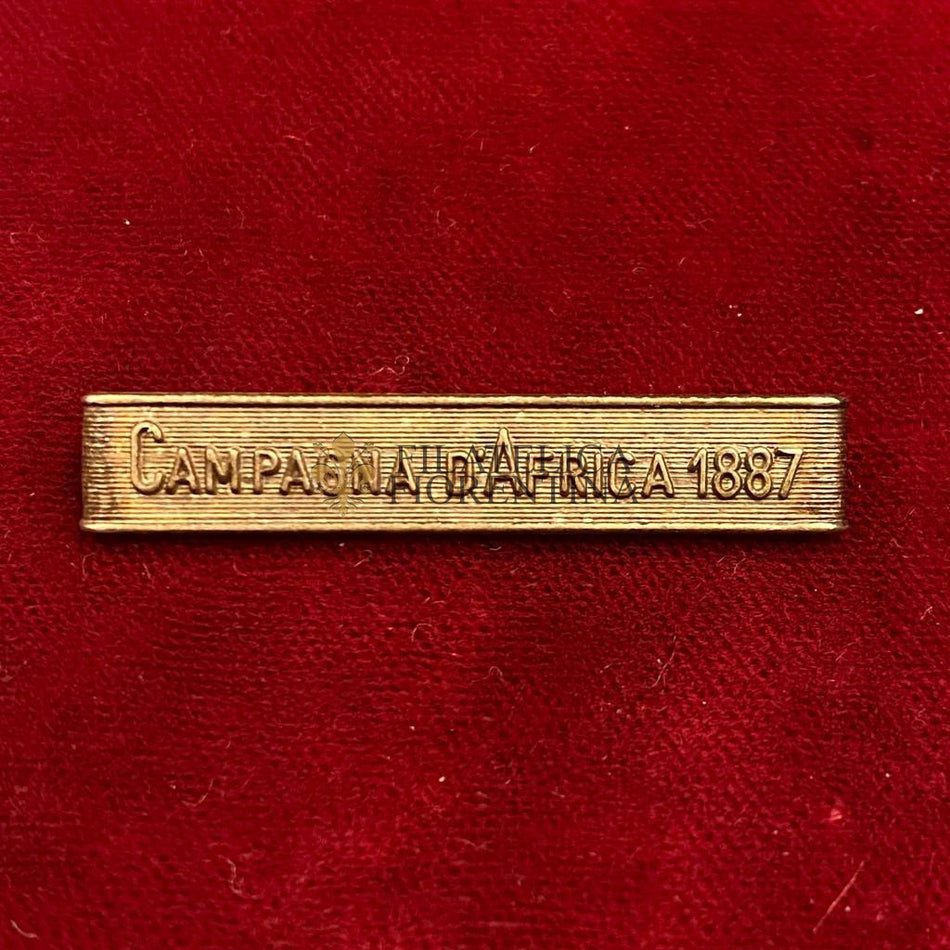Fascetta per medaglia " CAMPAGNA D'AFRICA 1887 "