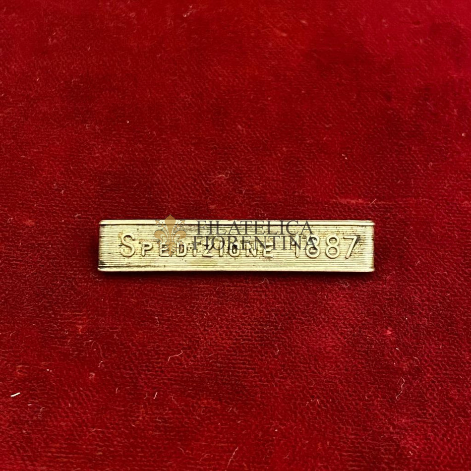 Fascetta per medaglia " SPEDIZIONE 1887 "