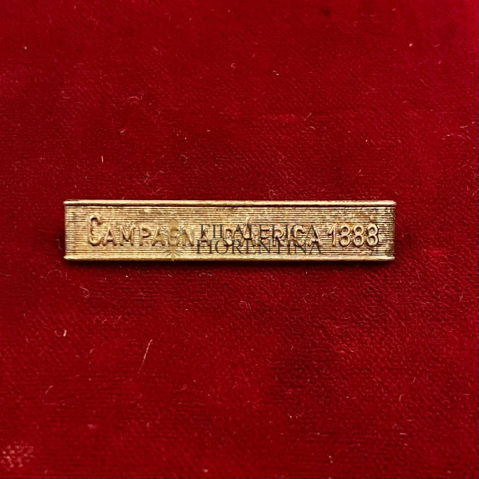 Fascetta per medaglia " CAMPAGNA D'AFRICA 1888 "