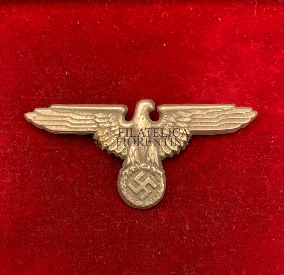 Aquila da berretto in metallo Reparti SS