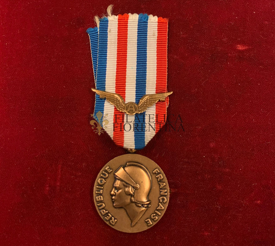 Repubblica Francese - Medaglia dell'Aeronautica - Travail honneur devouement