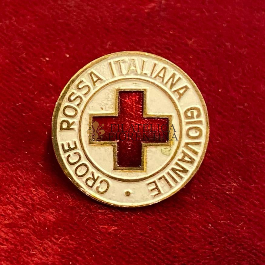 Spilla della "Croce Rossa Italiana Giovanile"