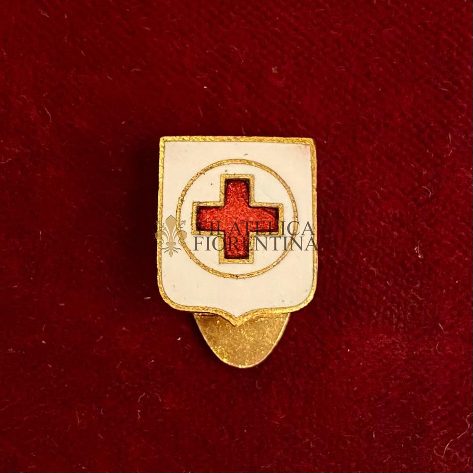 Distintivo della "Croce Rossa Italiana - Socio Temporaneo" (Marcato SAF)
