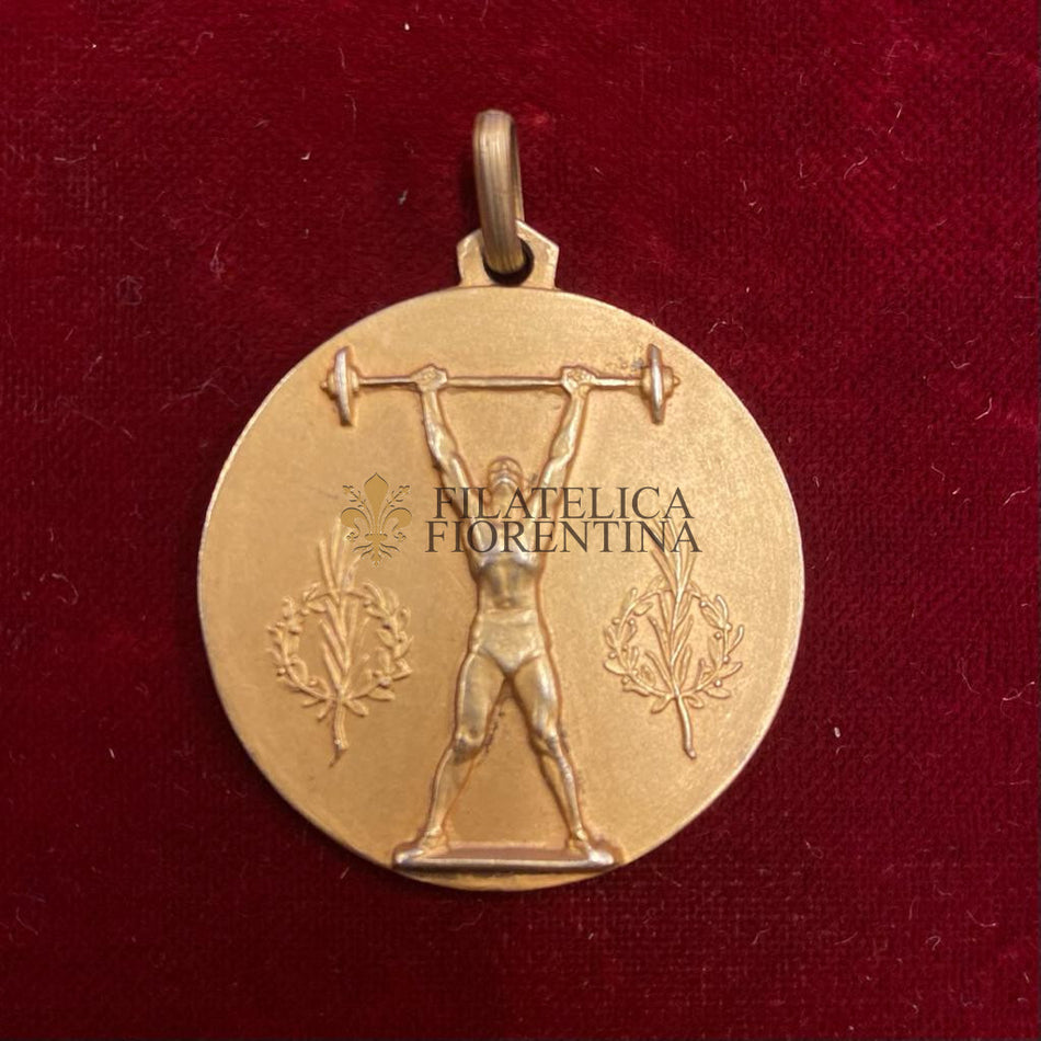 Medaglia sollevamento pesi - anni 30