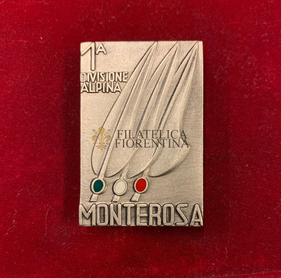 Distintivo da petto della 1^ Divisione Alpina Monterosa - (La Medaglia - Genova)