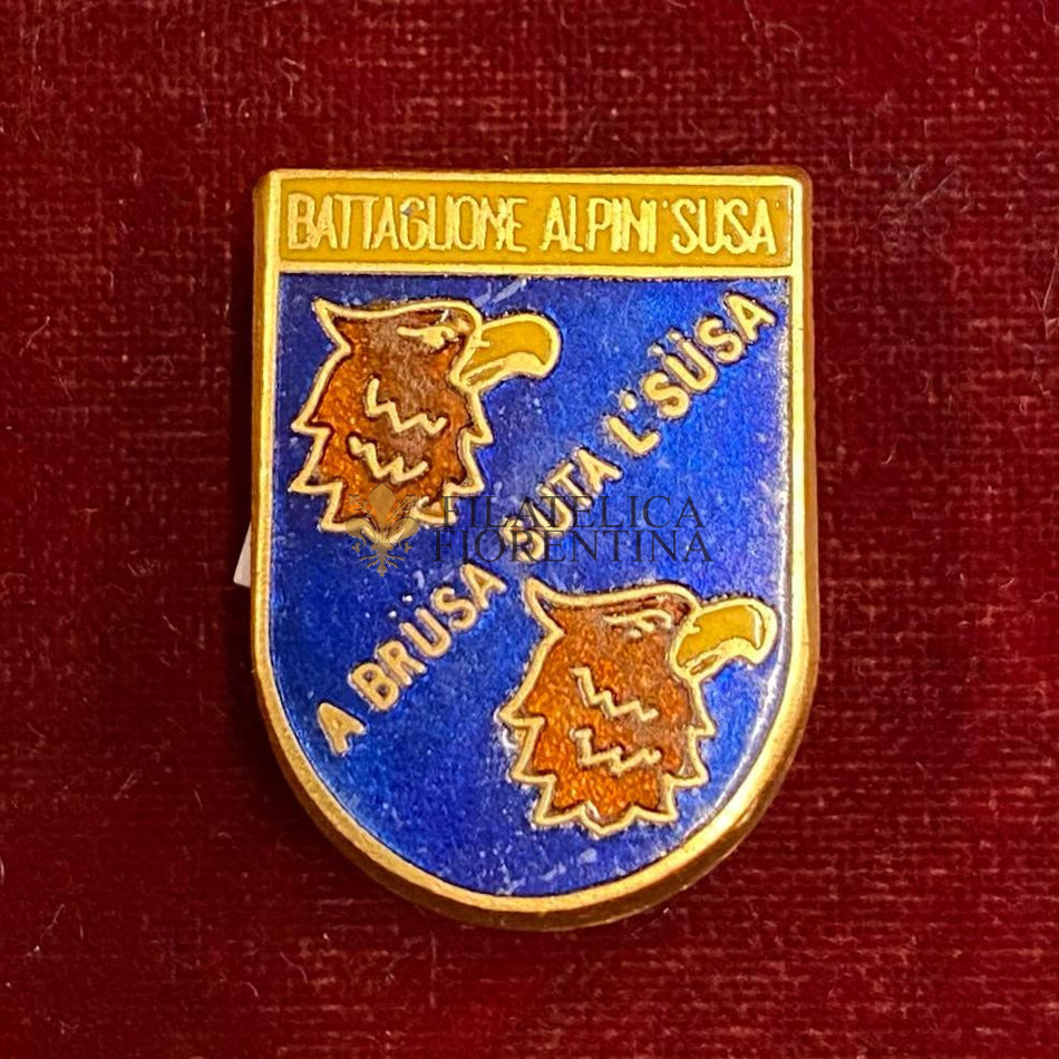 Distintivo del Battaglione "SUSA" dal 1945. Non marcato.
