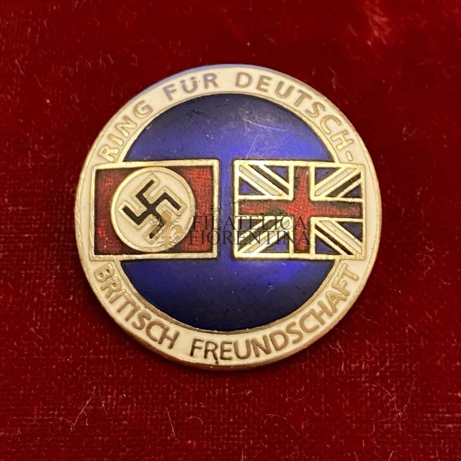 Distintivo di propaganda per l'amicizia fra Germania e Gran Bretagna