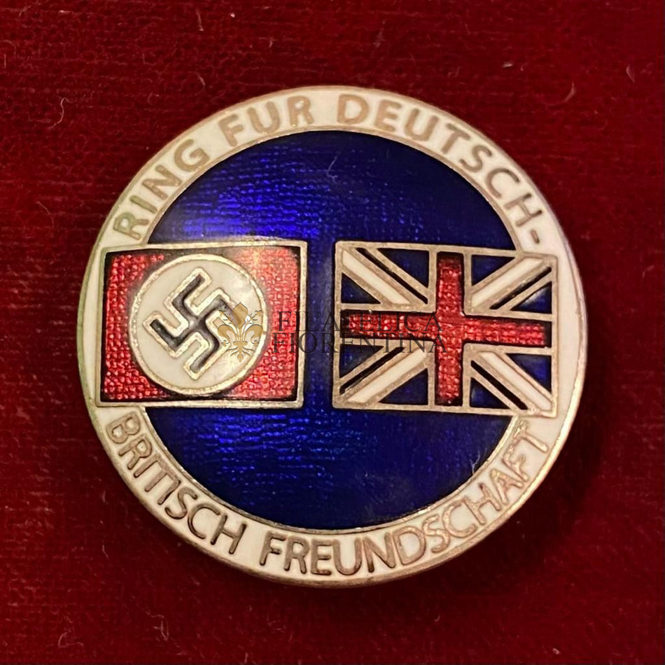 Distintivo di propaganda per l'amicizia fra Germania e Gran Bretagna