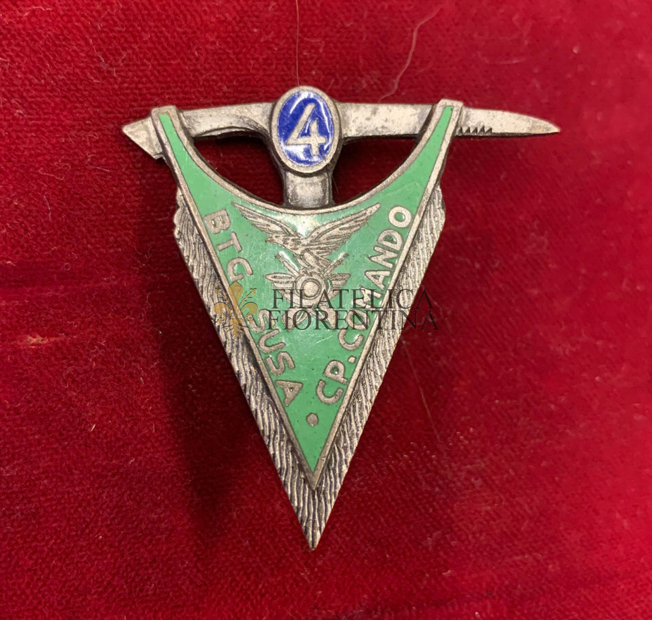 Distintivo Alpini 4° Battaglione Susa "Compagnia Comando"