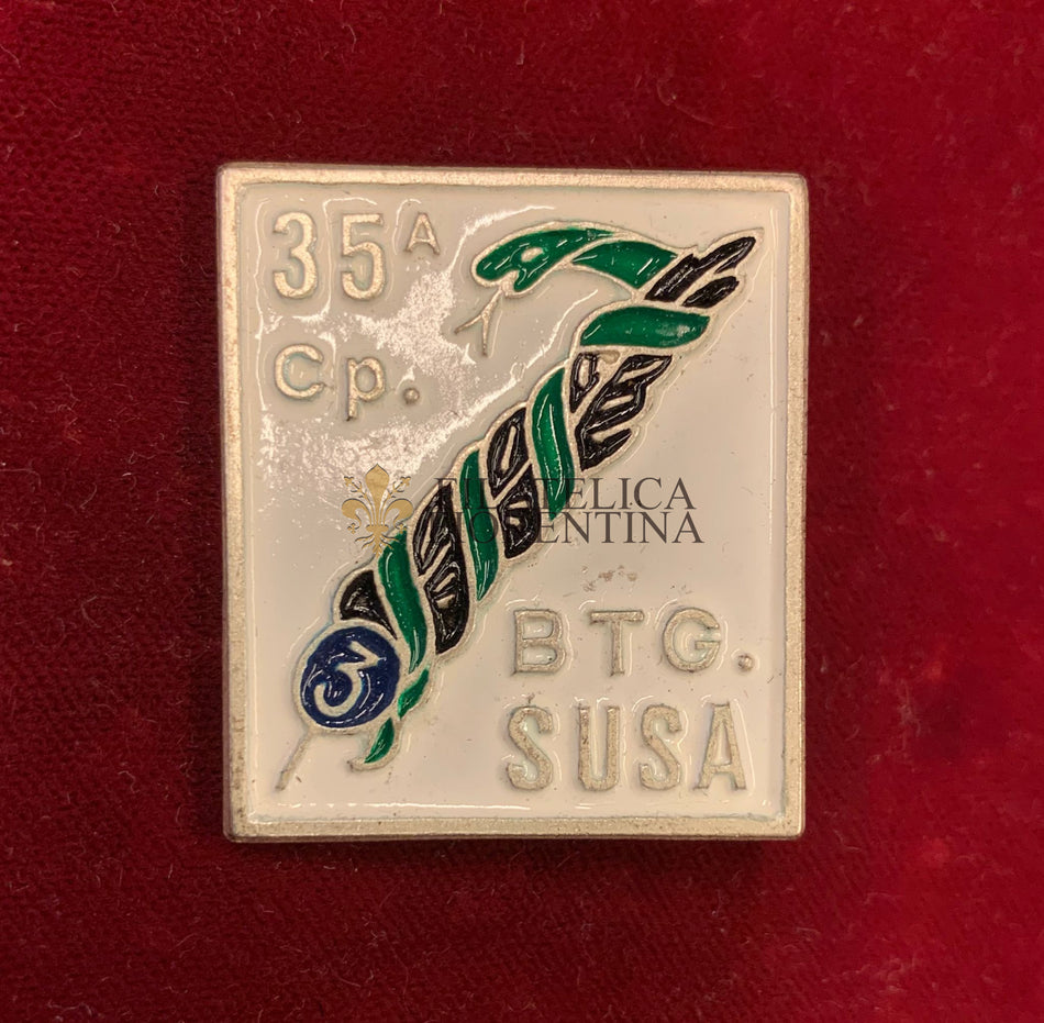 Distintivo Alpini Battaglione Susa "35^ Compagnia"