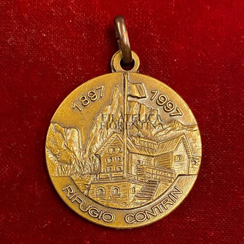 Medaglia commemorativa "Centenario del Rifugio Crontin (1897-1997) Associazione Nazionale Alpini"