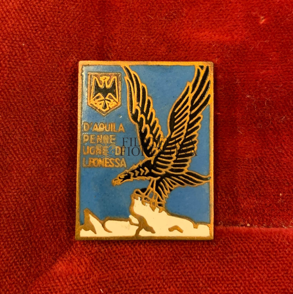 Distintivo Btg. Alpini L'Aquila - "D'Aquila Penne ugne di Leonessa"