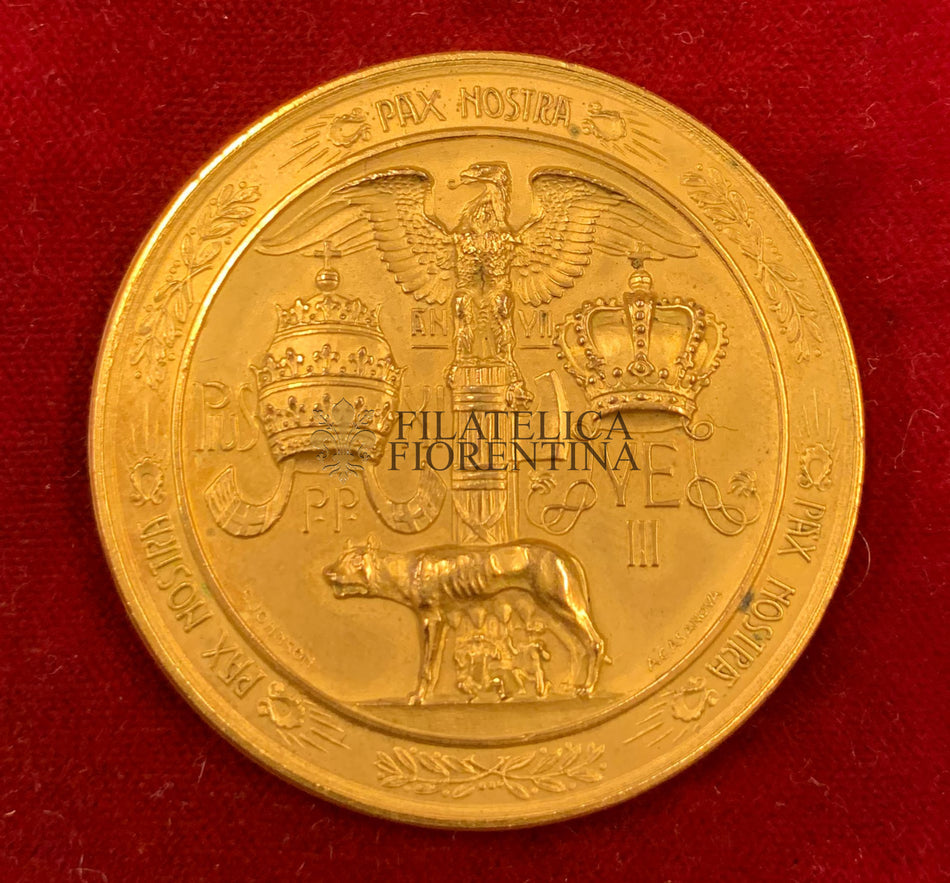 Medaglia a ricordo dei Patti Lateranensi fra Stato e Chiesa Cristiana 1929