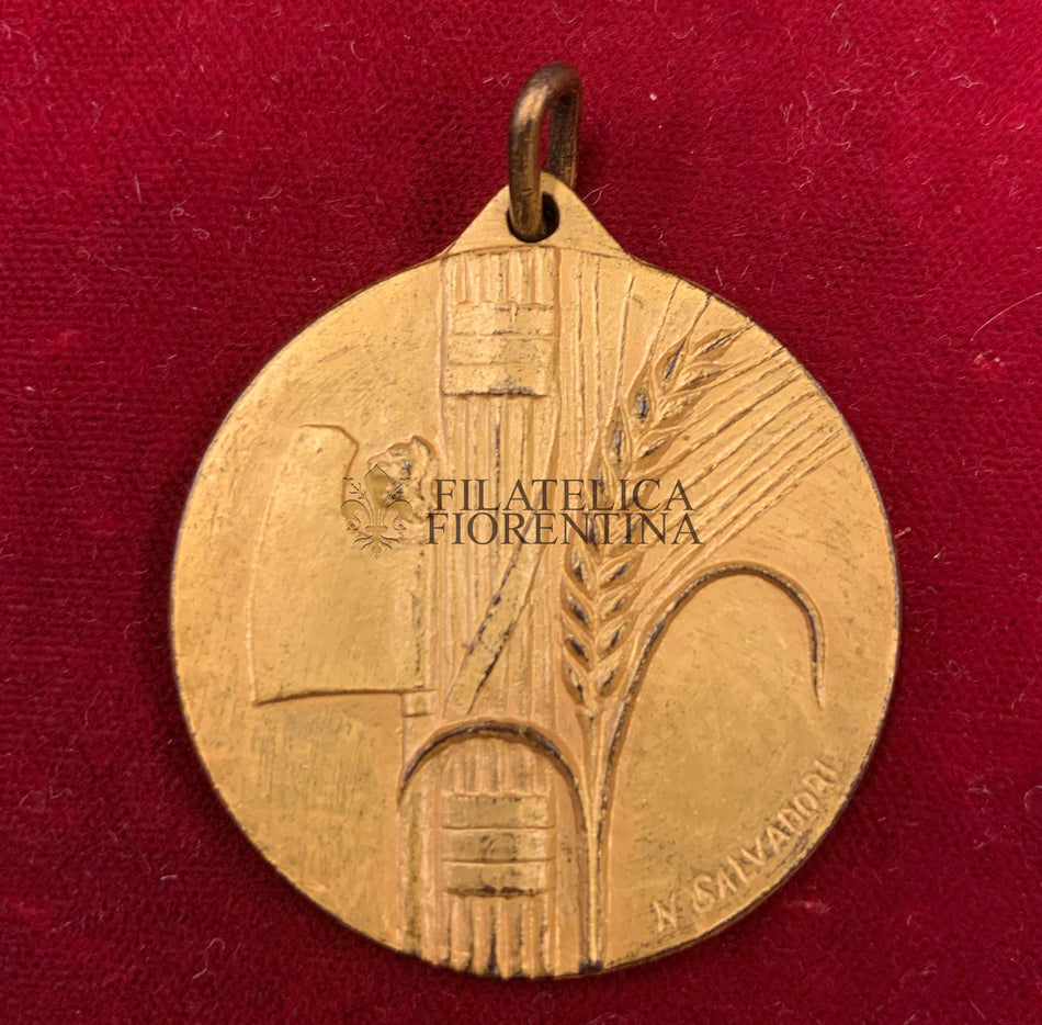 Medaglia della Battaglia del Grano - Firenze A. XIII 1935
