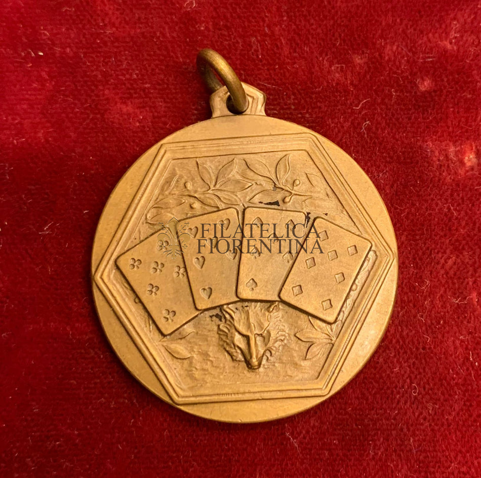 Medaglia dell'Opera Nazionale Dopolavoro "Giochi di carte"