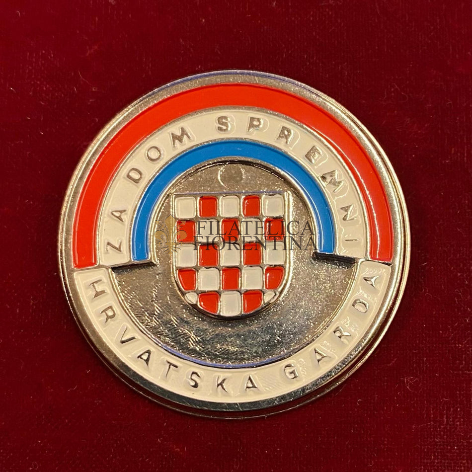 Distintivo "Za dom spremni - Hrvatska Garda" - Ustascia - Croazia