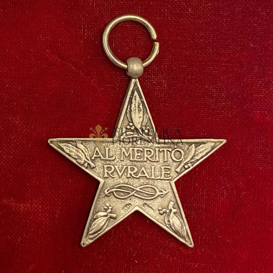 Medaglia in argento 800‰ "Stella al Merito Rurale"
