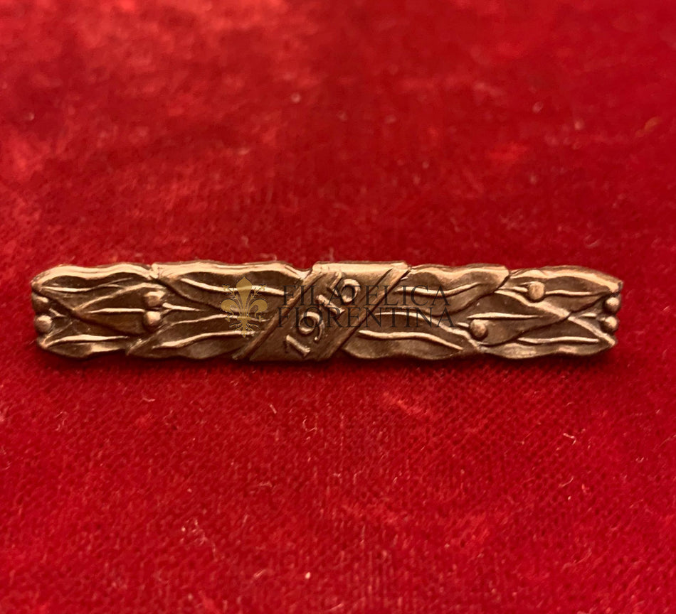 Fascetta “1915”  in bronzo - 1^ Guerra Mondiale