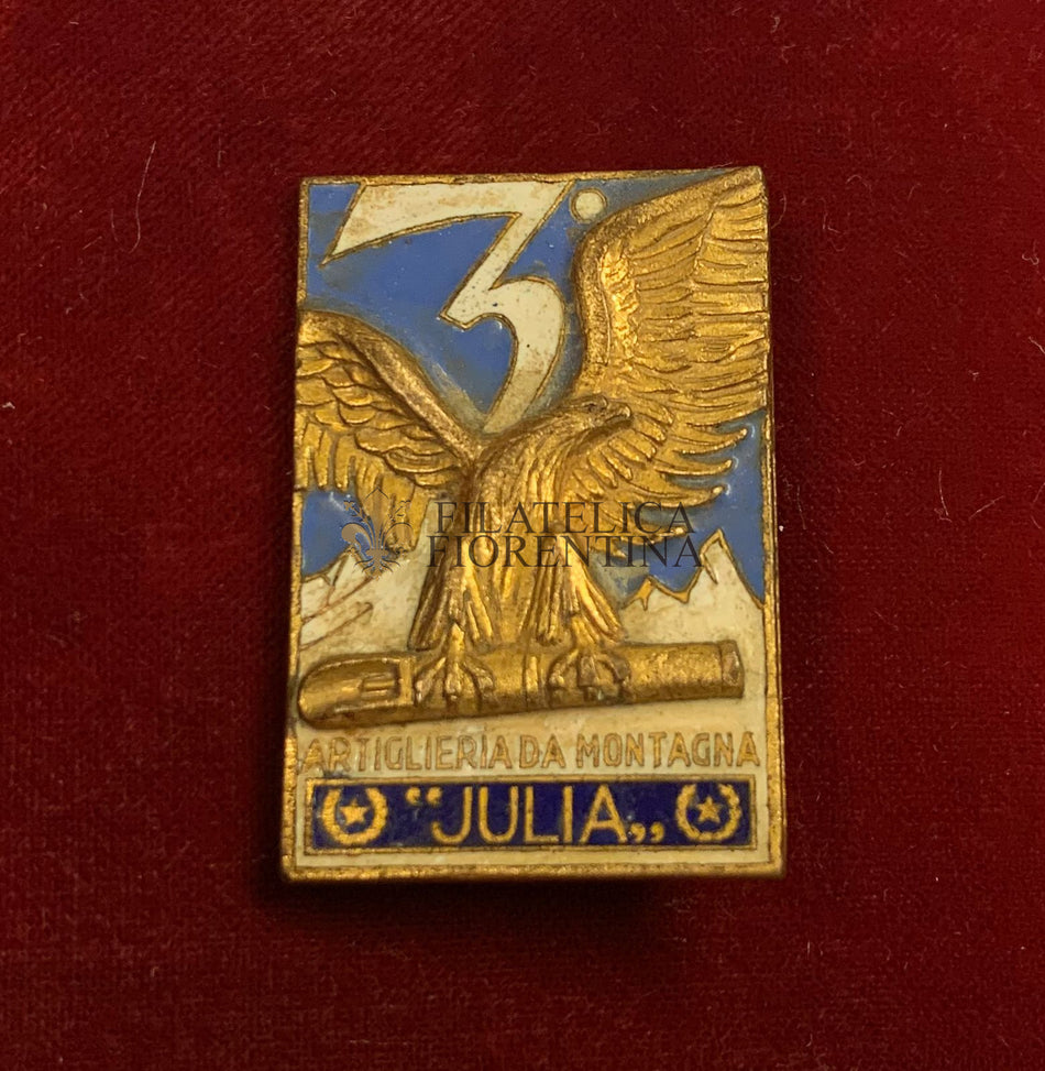 Distintivo Alpini "Artiglieria da Montagna - Julia" Lorioli Fratelli