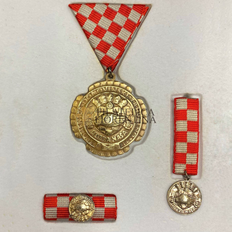Croazia - Set medaglia della Gratitudine della Patria (Spomenica domovinske zahvalnosti)
