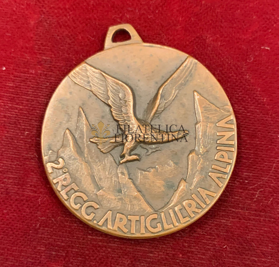 Medaglia "2° Reggimento Artiglieria Alpina"  PER ARDUA ARDENS - S.J.