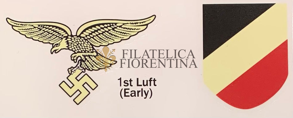 Decal della Luftwaffe 1° tipo - Sfondo bianco