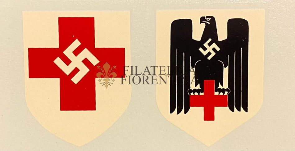 Decal Croce Rossa Tedesca - Sfondo celeste