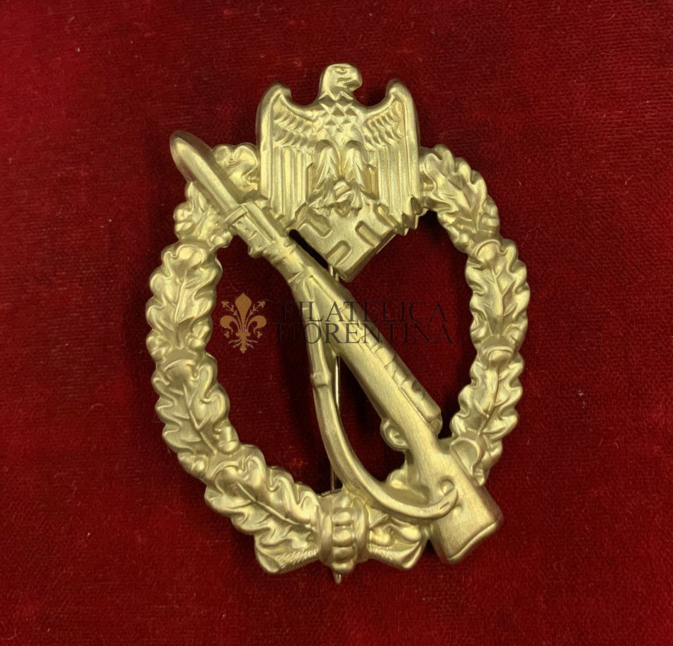 Terzo Reich - Distintivo reparti  "Fanteria d'assalto Motorizzata" - Lamierino