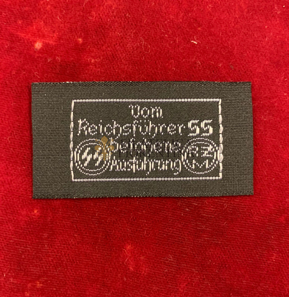 Etichetta per uniforme SS - RZM Reichszeugmeisterei