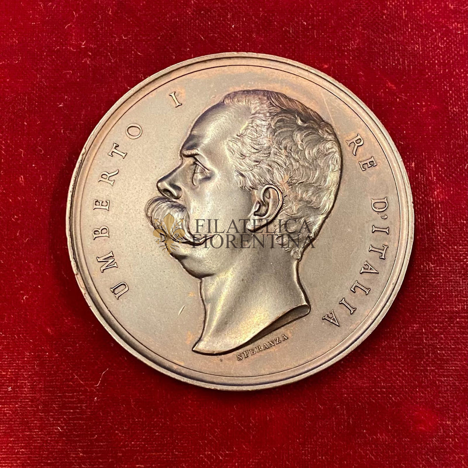 Medaglia di Umberto I° Re d'Italia ai benemeriti della educazione popolare