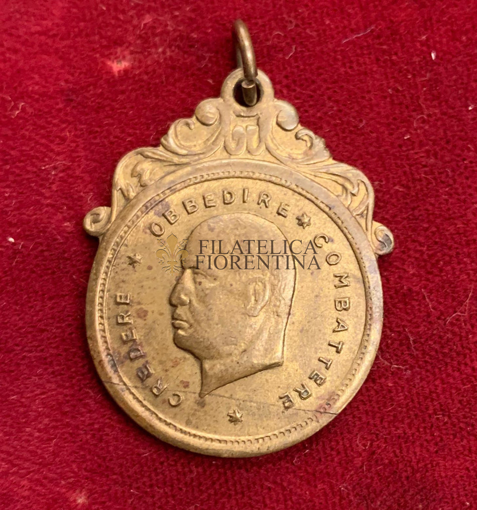 Medaglia commemorativa Benito Mussolini "Credere - Obbedire - Combattere"