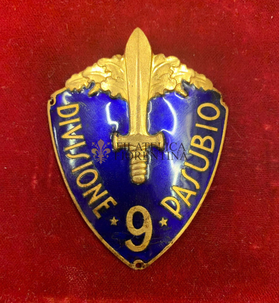 Scudetto da braccio da Ufficiale "9ª Divisione fanteria "Pasubio"