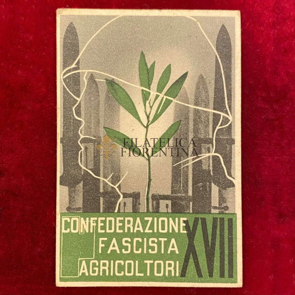 Tessera "Confederazione Fascista Agricoltori - A. XVII"