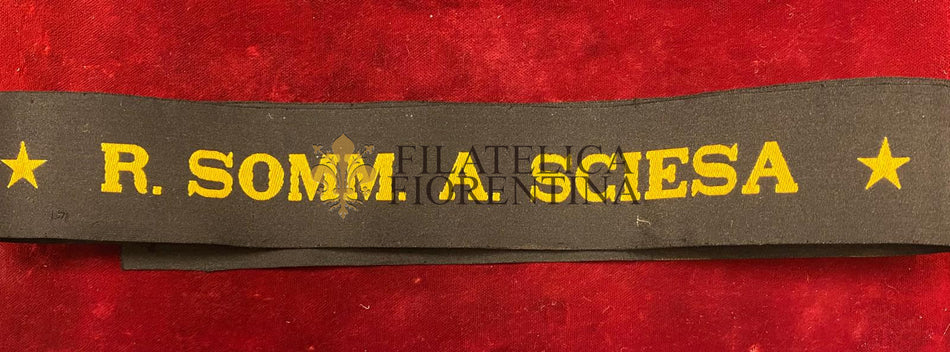 Fascia originale da berretto del Regio Sommergibile " A. SCIESA "
