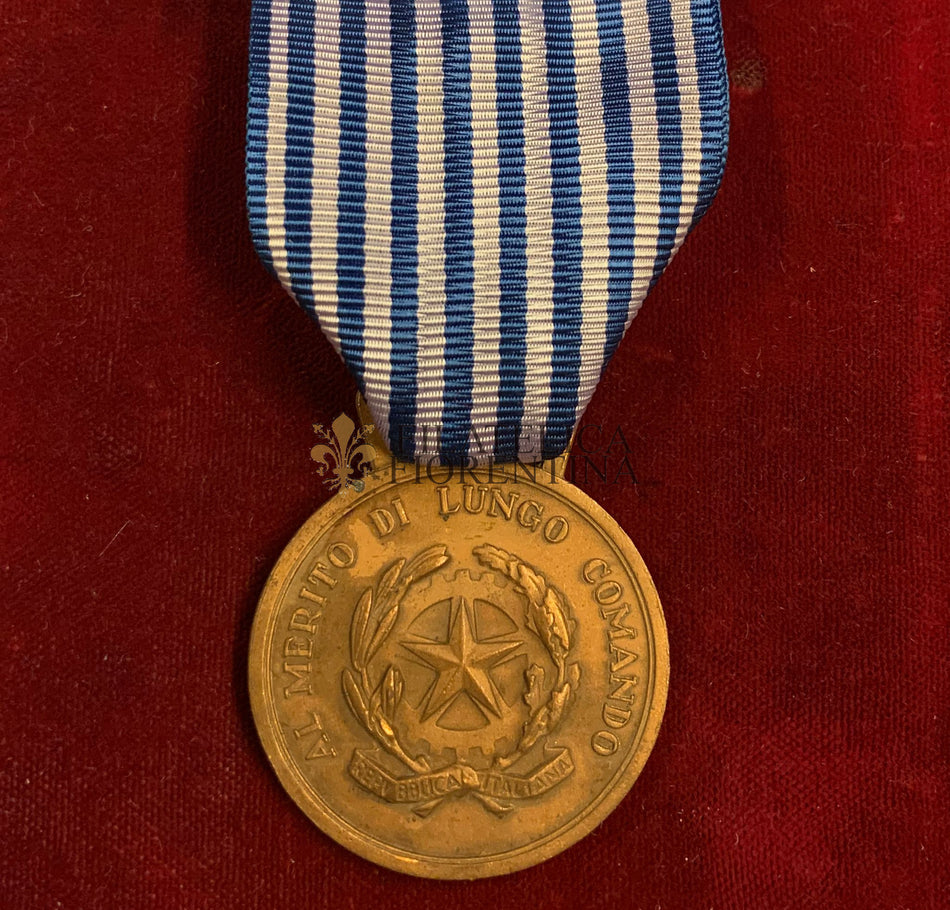 Repubblica Italiana - Medaglia "Al Merito di Lungo Comando" Esercito Italiano - grado Bronzo