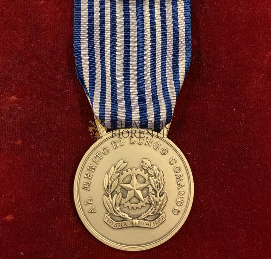 Repubblica Italiana - Medaglia "Al Merito di Lungo Comando" Esercito Italiano - grado Argento