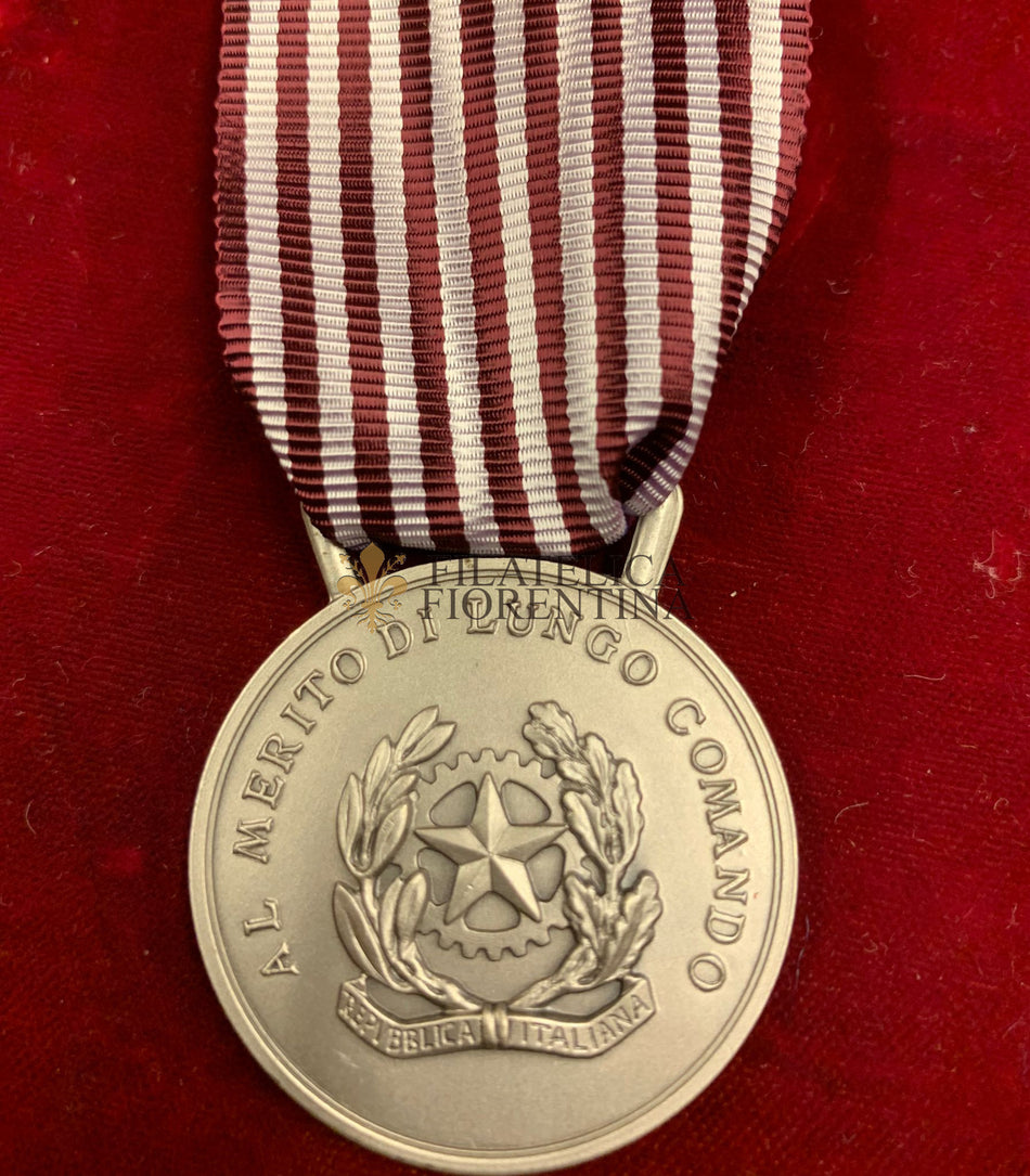 Repubblica Italiana - Medaglia "Al Merito di Servizio" Polizia di Stato - Grado Argento