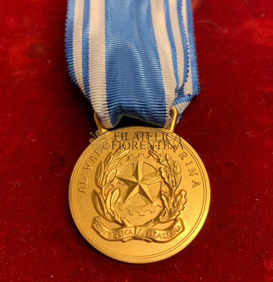 Medaglia "Al Valore di Marina" - Repubblica Italiana - Grado oro